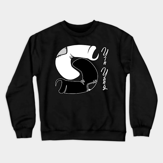 yin yang socks Crewneck Sweatshirt by osvaldoport76